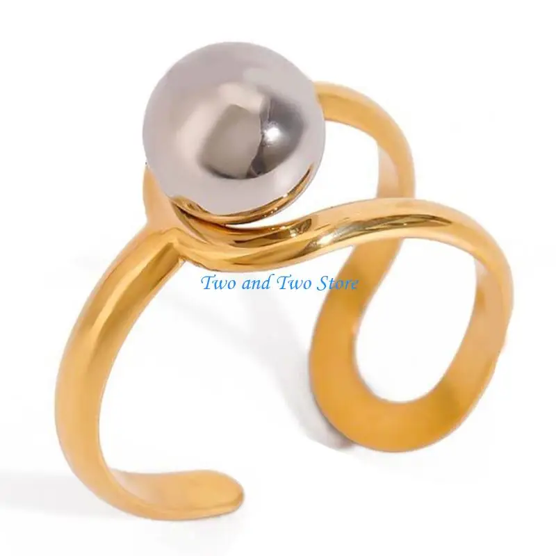 HX6F Stainless Steel Hollow Out Ring Unique Easy Maintenance Finger Accessories