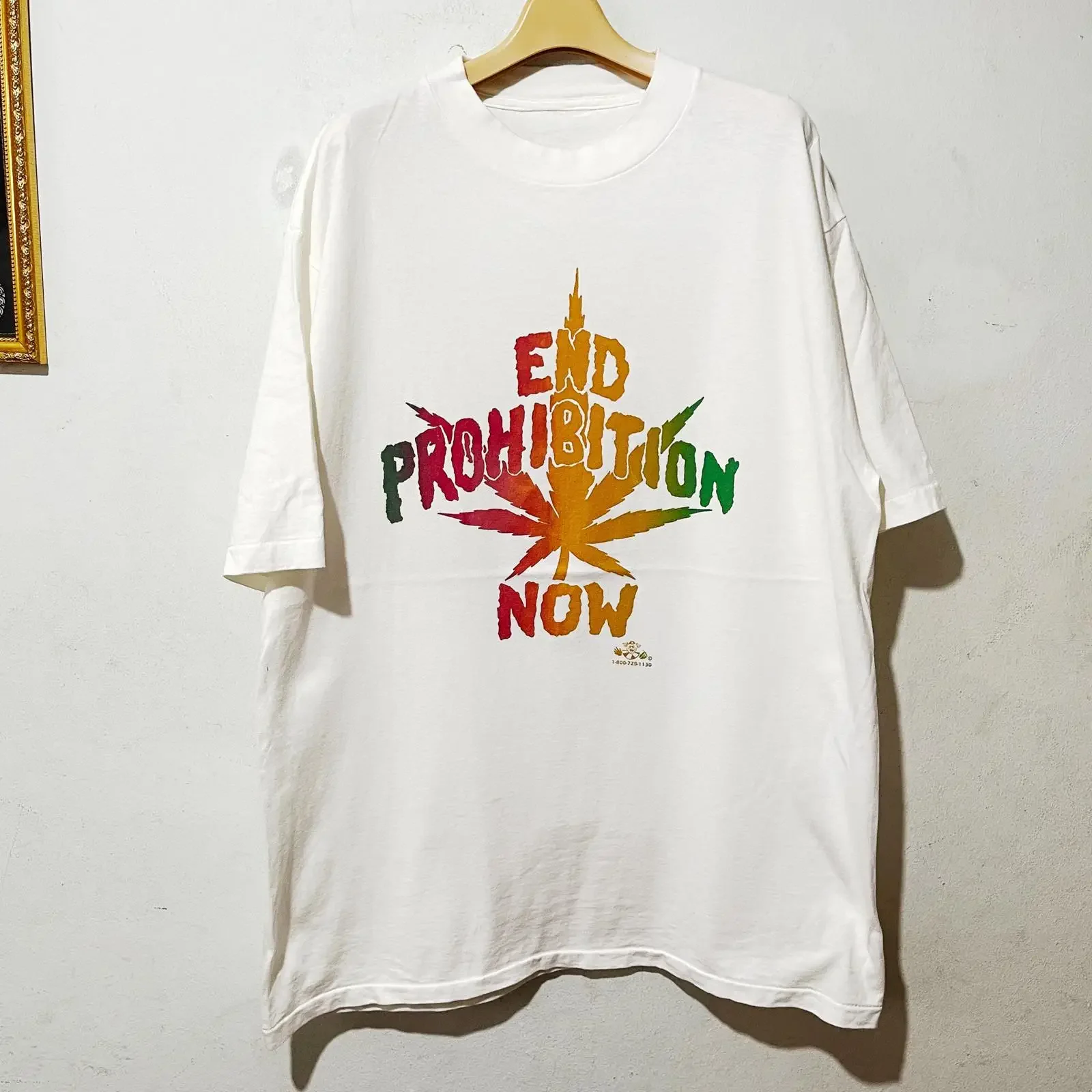 Vintage 90s End Prohibition Now Psychedelic T Shirt Size XL vintage Washed Comfortable Stylish Casual Unisex Soft