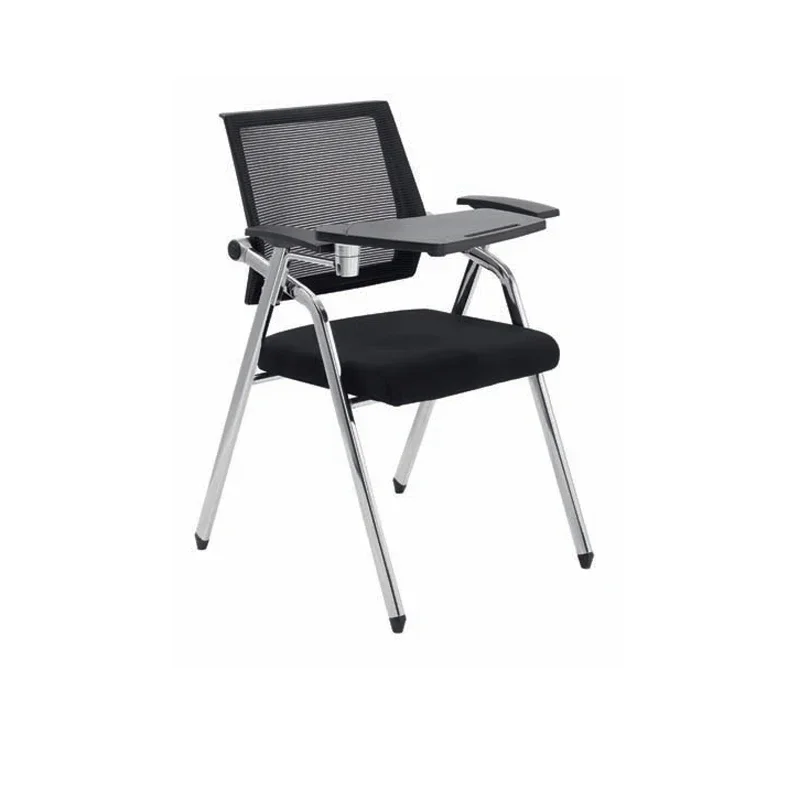 Metal Frame Armless Stacking Chair Training Staff Use Conference Guest Chair Office Visitor Chair