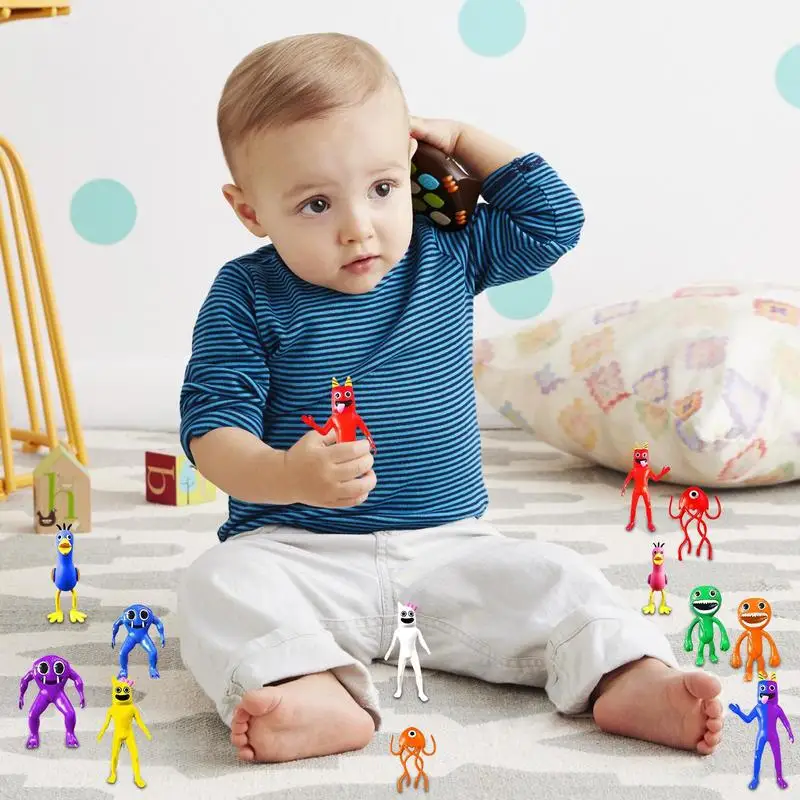 12pcs Banban Garten Figures Toys PVC Model Dolls For Kids Children Birthday Christmas Gift Cake Topper Popular Game Peripherals