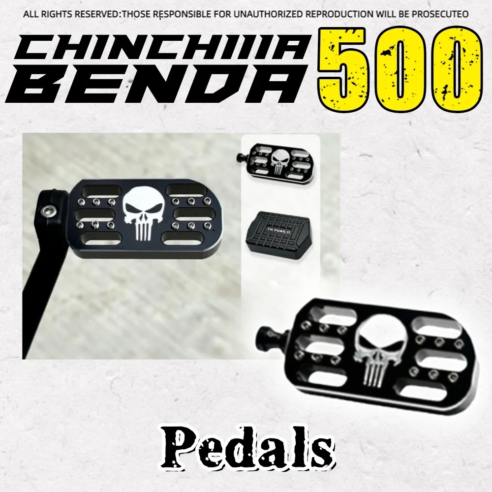 For BENDA ChinchiIIa 500 Customized Enlarged and Widened Brake Pedal Accessories