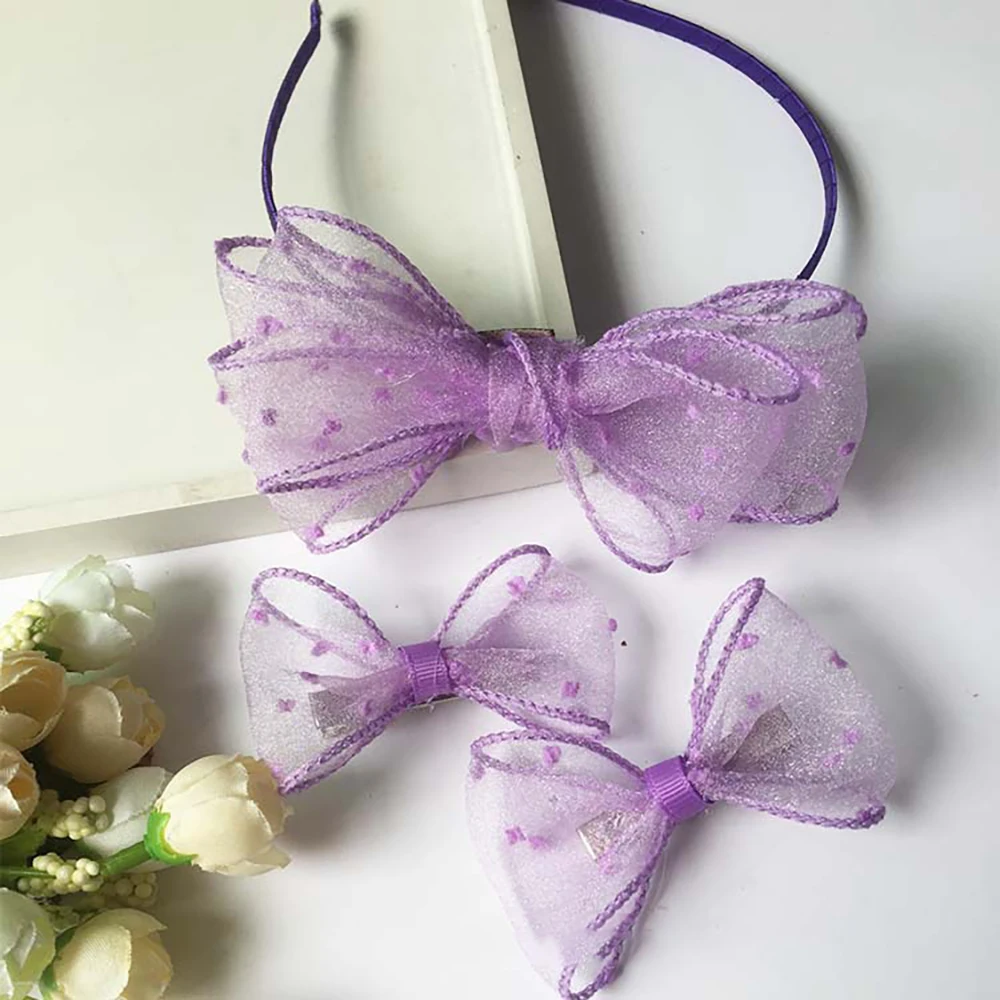 Chainho,Gauze Ribbon,Pure Color,With Dot,DIY Handmade Bow Tie Materials,Gift Flower Packaging,Width:50mm,SD09