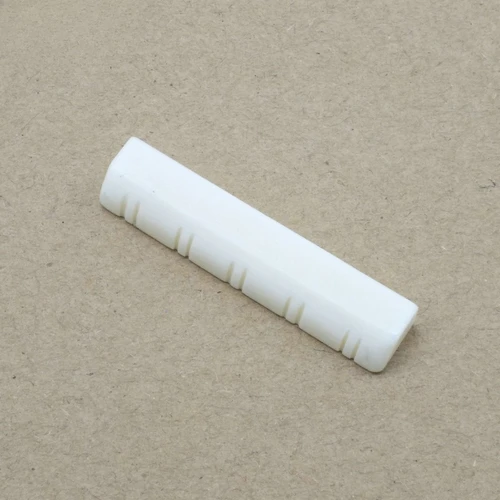 Tuerca de hueso profesional de 10 cuerdas |   Sillín de guitarra Pure Ox Bone para instrumento de 10 cuerdas |   Grado Luthier