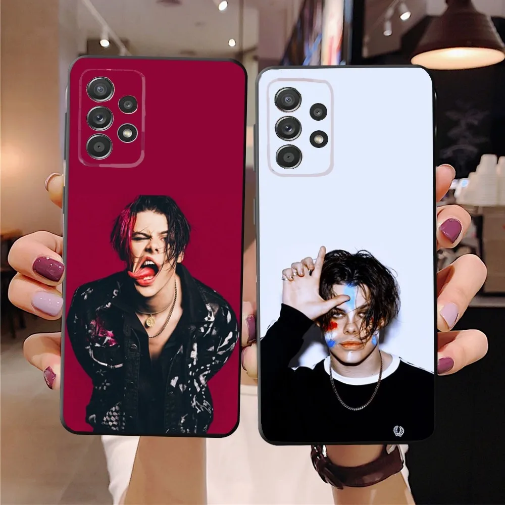 Y-Yungblud-Sนักร้องเคสโทรศัพท์สําหรับSamsungS24,23,22,21,S20 Ultra Pro 10,S30Plus,S9,20 Lite Ultraปกสีดํา