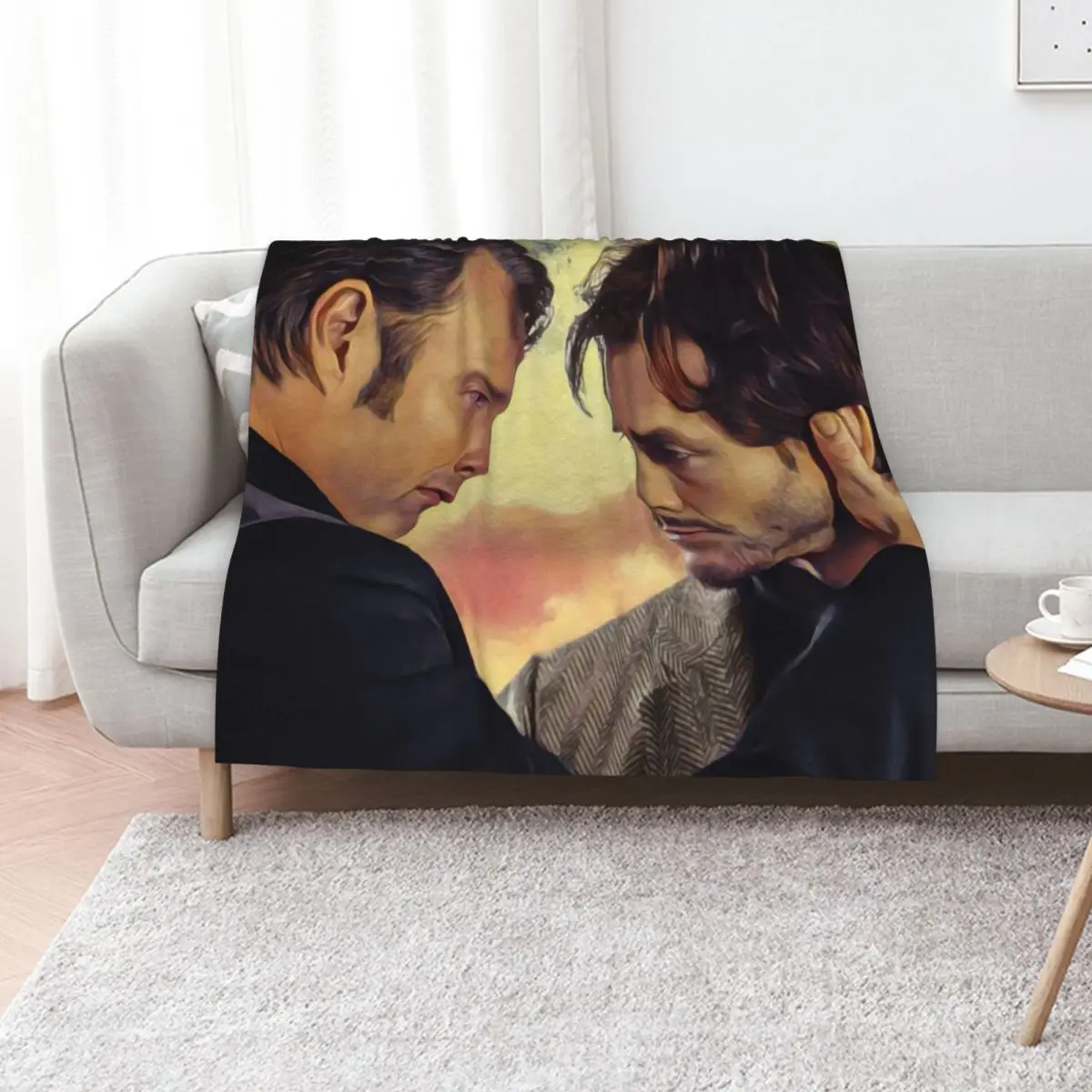 Hannibal and Will Hannigram Sunset No Text Throw Blanket All Weather Soft Throw Blanket for Sofa
