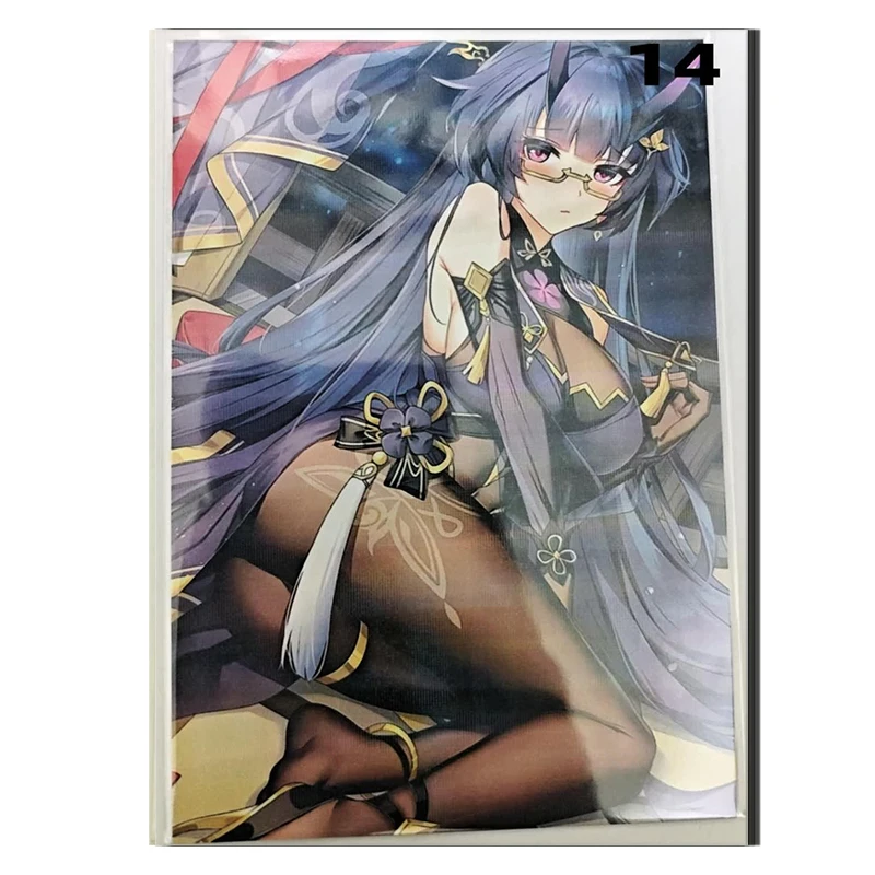 NEW Anime Goddess Story ACG card Ganyu Yae Miko Yelan Kamisato Ayaka Fu Xuan boy Toy collection Birthday Christmas gift