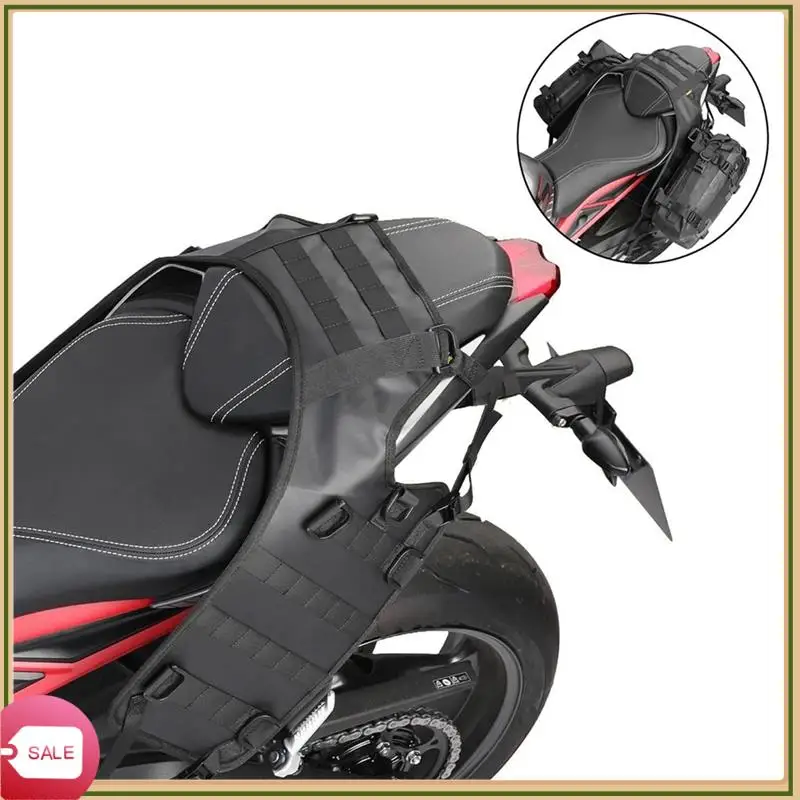 

Unique Motorcycle Rear Seat Side Bag Universal Motor Accessories For Back Seat Bag Tail Side Packet Install Pad Rack