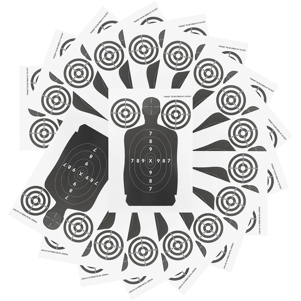 

10pcs Target Paper for Bow and Arrow Archery Surface Outdoor Shooting Training Practice Accessories