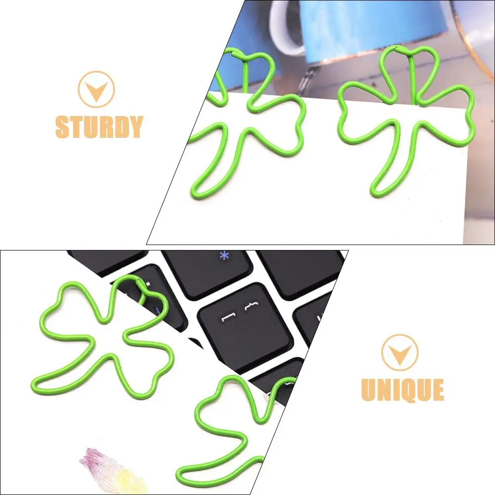 30 Pcs Paper Clip Colored Paperclips Bookmark File Folder Metal Thick Bookmarks Work