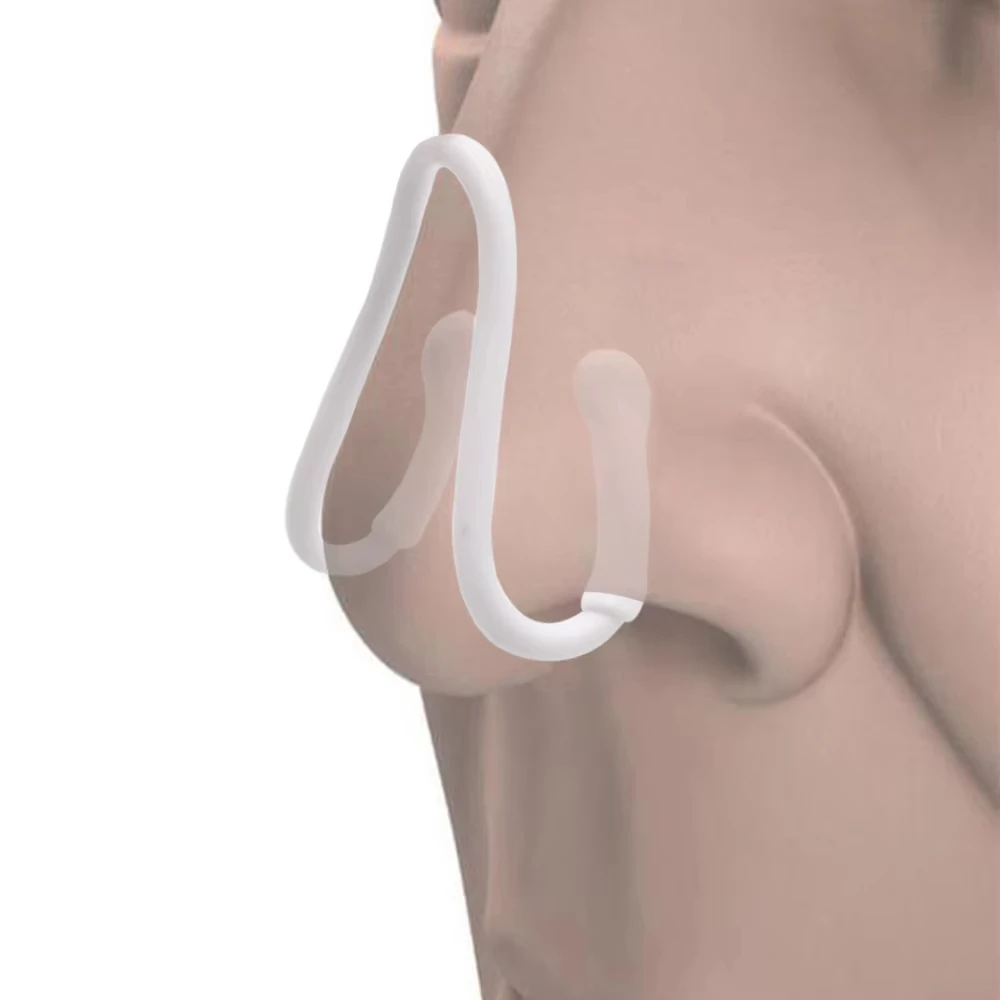 Ayuda de ayuda externa, dispositivos para respirar y roncar, Clip de ventilación nasal, dilatadores nasales de silicona, Clip para la nariz para dormir antironquidos