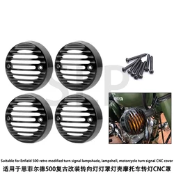 Suitable for Enfield 500 retro modified turn signal lampshade, lampshell, motorcycle turn signal CNC cover