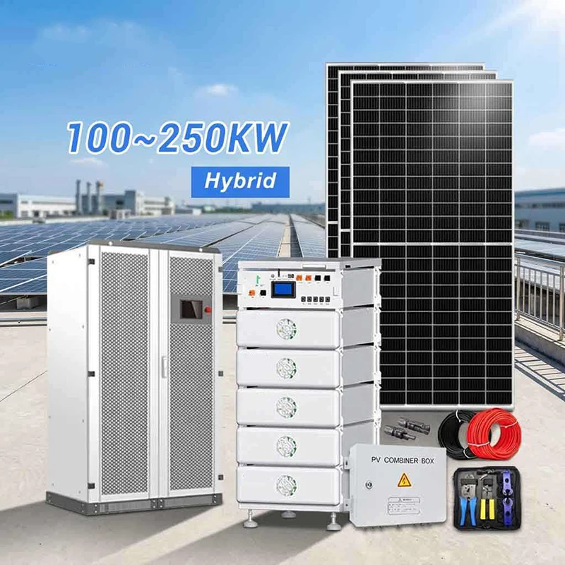 100kW 200kW Hybrid Solar Inverter 3 Phase High Voltage Commercial Industrial Energy Storage System Complete Power Kit