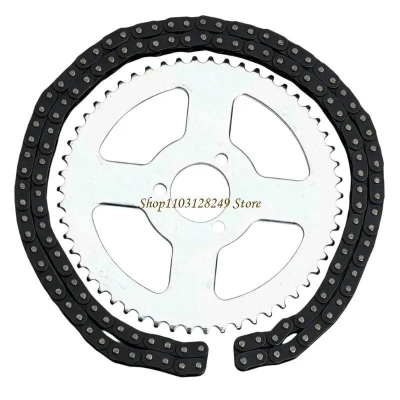 N5KD Chain Sprocket Replacement Set 54T 54 Tooth 126link Chain for 47CC 49CC