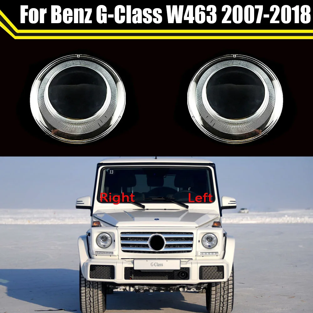 

Car Headlight Cover Lens Glass Shell Headlamp Transparent Lampshade Auto Light Lamp For Mercedes-Benz G-Class W463 2007 ~ 2018