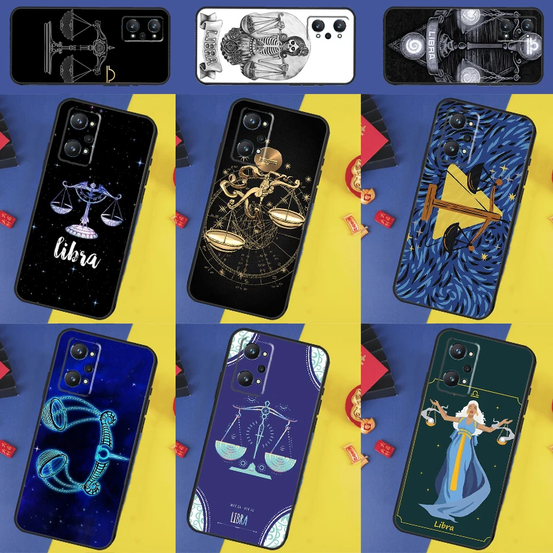 Zodiac Libra Balance Case For Realme 8 9 10 Pro Plus C11 C15 C30 C33 C35 C55 C21Y C25Y GT Neo 5 3 2 2T 3T Cover