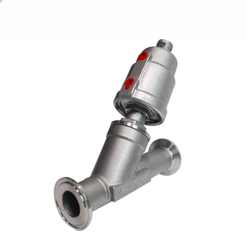 

304 stainless steel quick-loading thread angle seat valve plastic head y-type high temperature steam pneumatic angle seat valve