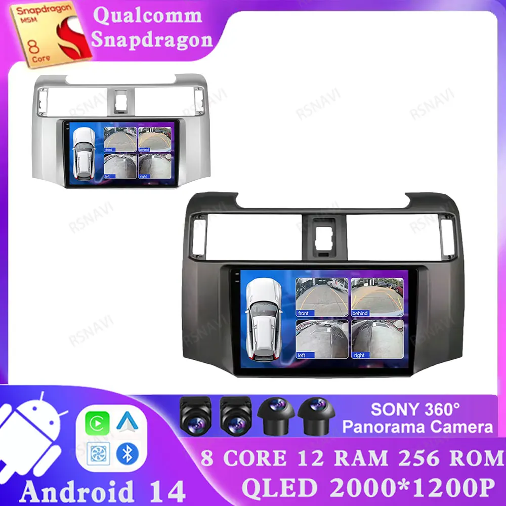 Android 14 For Toyota 4Runner 4 Runner 2009 2010 2011 2012 2013 2014 2015 2016-2020 Qualcomm Car Radio BT Multimedia NAVI GPS