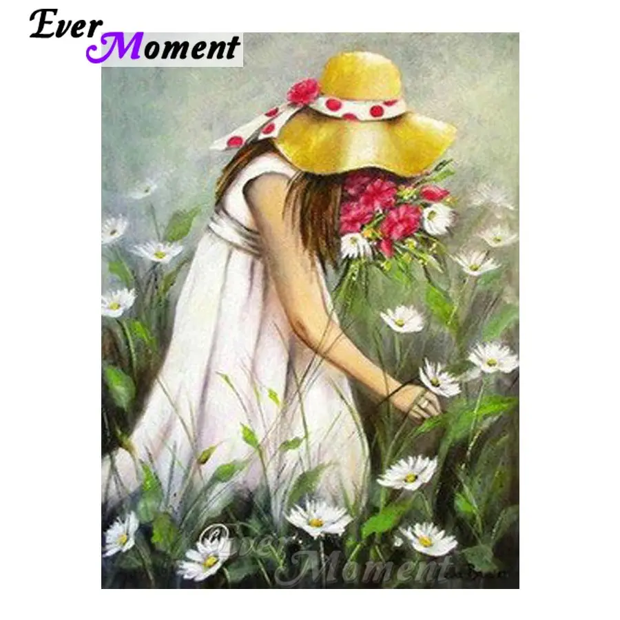 

Алмазная картина Ever Moment, люди, алмазная вышивка, вышивка крестиком, украшения для дома, мозаика, 5D DIY, подарок ASF1293