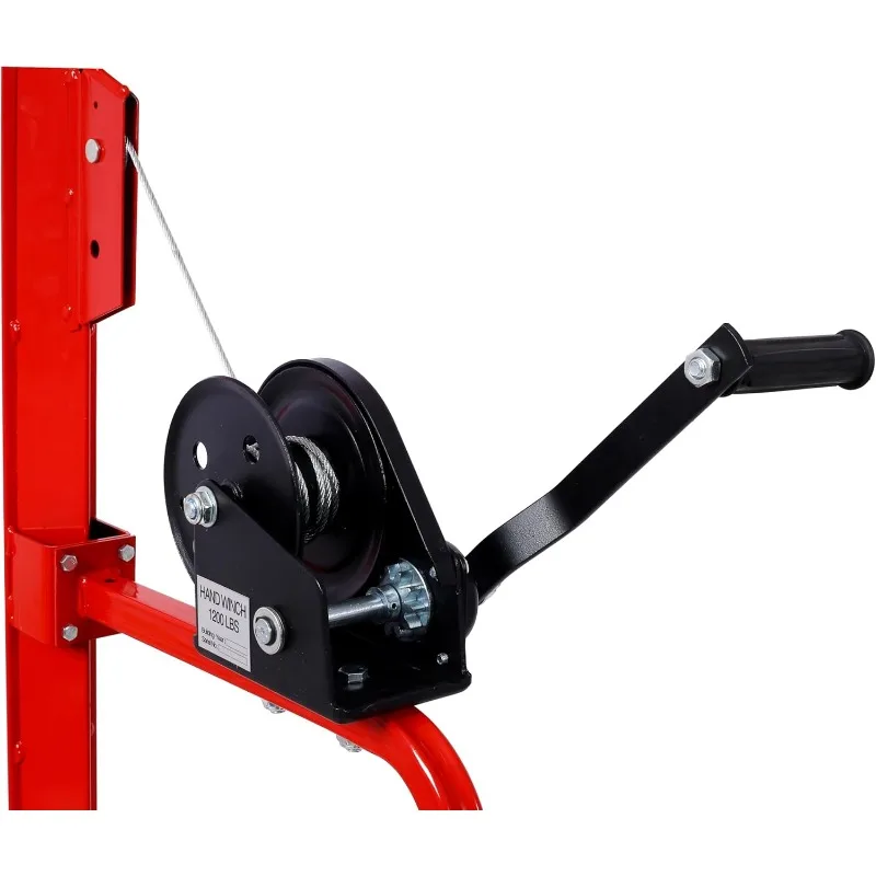 13FT Drywall Lift Sheetrock Lift, 150LBS Drywall Lift Panel Hoist with 4 Lockable Wheels for Ceiling, Drywall Rolling Lifter Pan