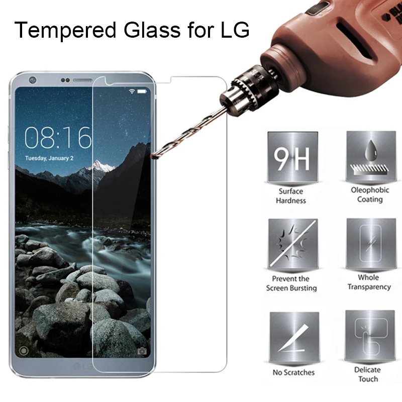 9H Tempered Glass For LG G6 H870 H871 LS993 H870K H870S H870V H570DS Screen Protector Film for lg g6 plus Protective Glass