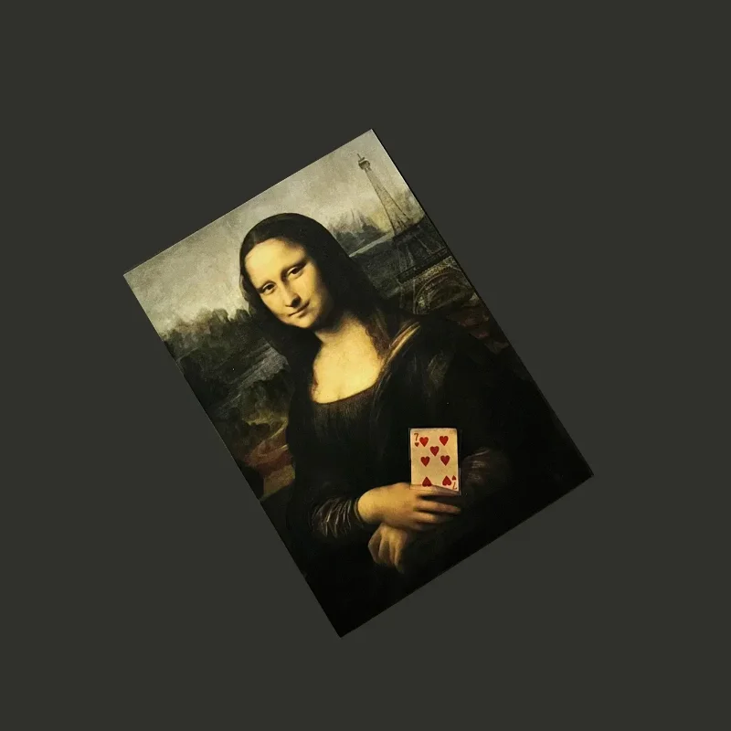 Tours de magie en gros plan de prédiction de Mona Lisa, carte choisie apparaissant, illusion de magie, accessoires de mentalisme