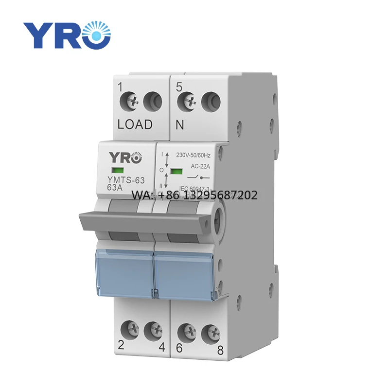 

Sunshine YMTS-63A Silver Contact Leakage Circuit Breaker 63A 125A Interlock Switch Over Voltage Protection Solar System Electric