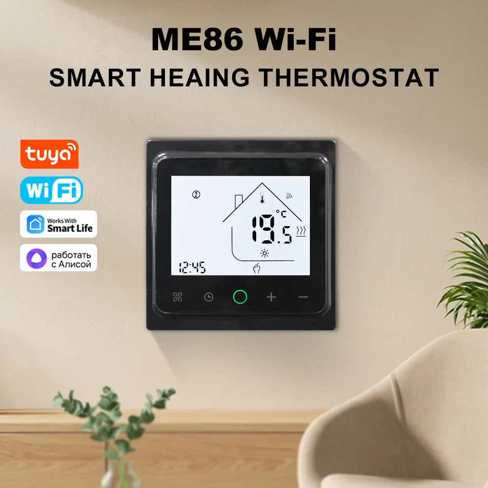 Tuya Smart WiFi Thermostat Water Electric Warm Floor Heating Water Gas Boiler Temperature Controller for Alexa Google Alice