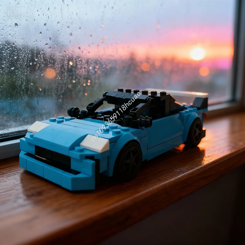 193pcs MOC Ferarri ALT City Champions Model Building Blocks Architecture Christmas Gifts Creative Toys Education Idea Brick Kids