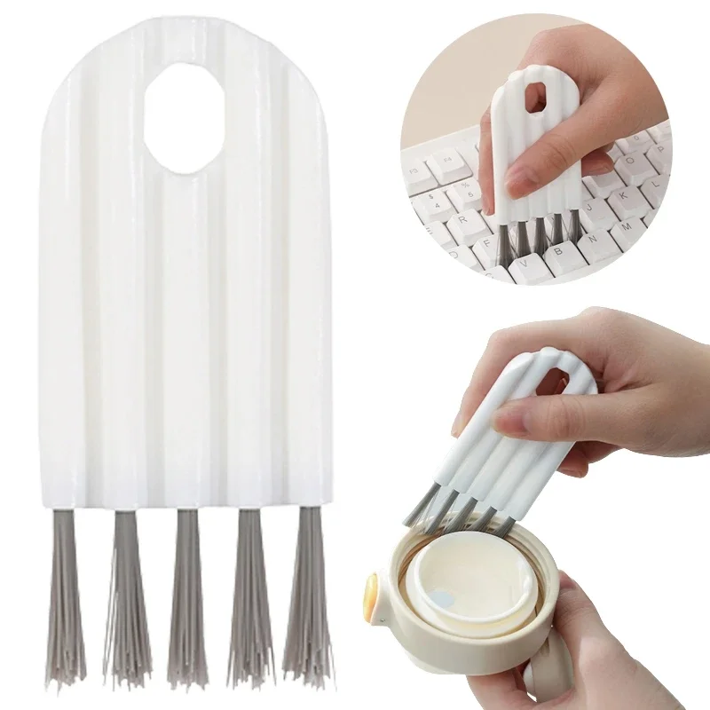 Multi Gap Detail Cleaning Brush Portable Small Crevice Brush Keyboard Gap Dust Cleaner for Computer Keyboards Cup Seams Tiny Slot Cleaning Tool
