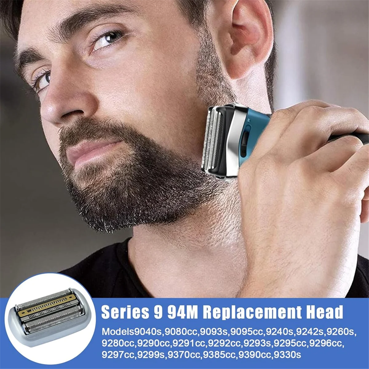 94M Replacement Head Shaving Head for Braun Series 9/9 Pro Men'S Razor 9040s, 9080cc, 9093s, 9095cc Electric Shaver