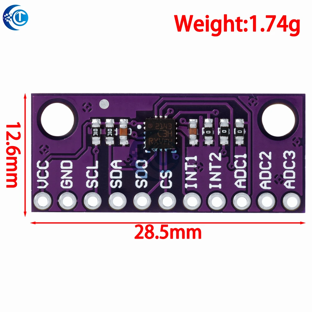 Módulo acelerômetro triaxial de três eixos de alta resolução LIS3DSH LIS3DH para Arduino