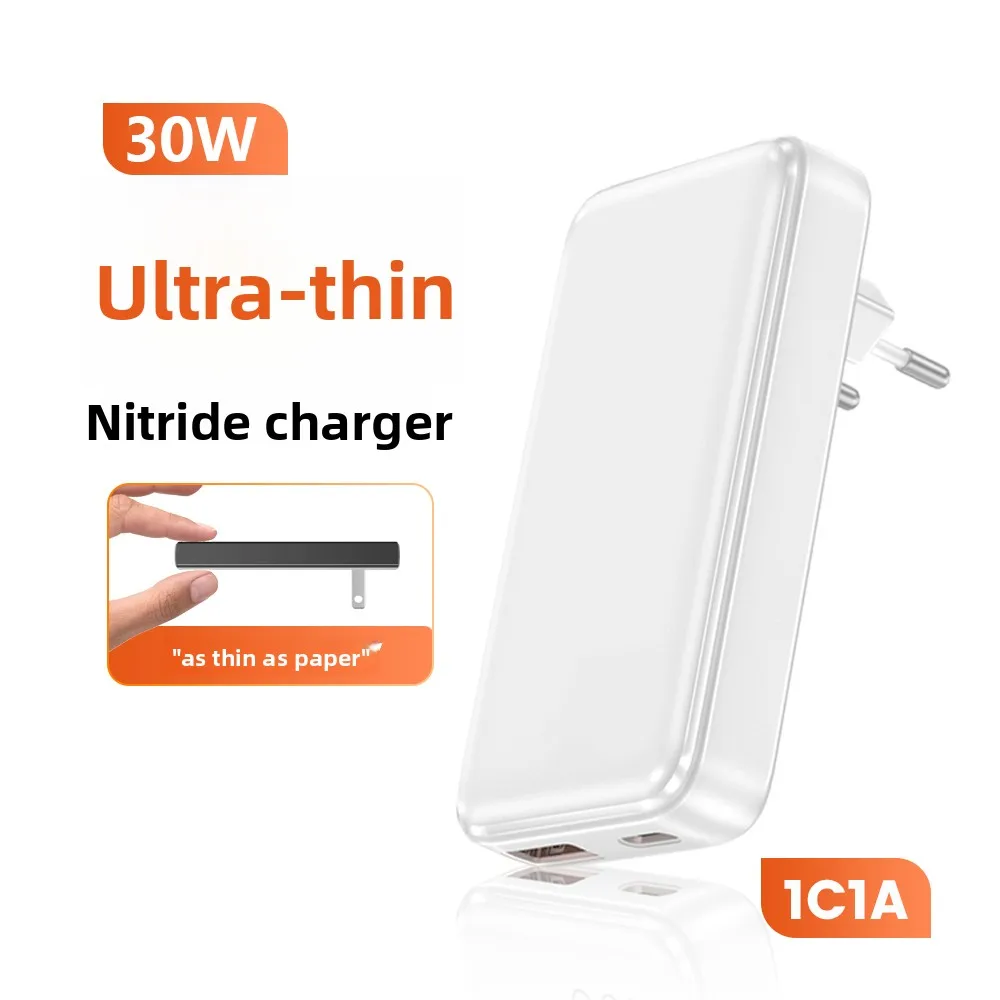 Ultra Thin 45W GaN Travel Charger Quick Charge 4.0 PD3.0 PPS Portable Type C Charger For iPhone Samsung Macbook Laptop