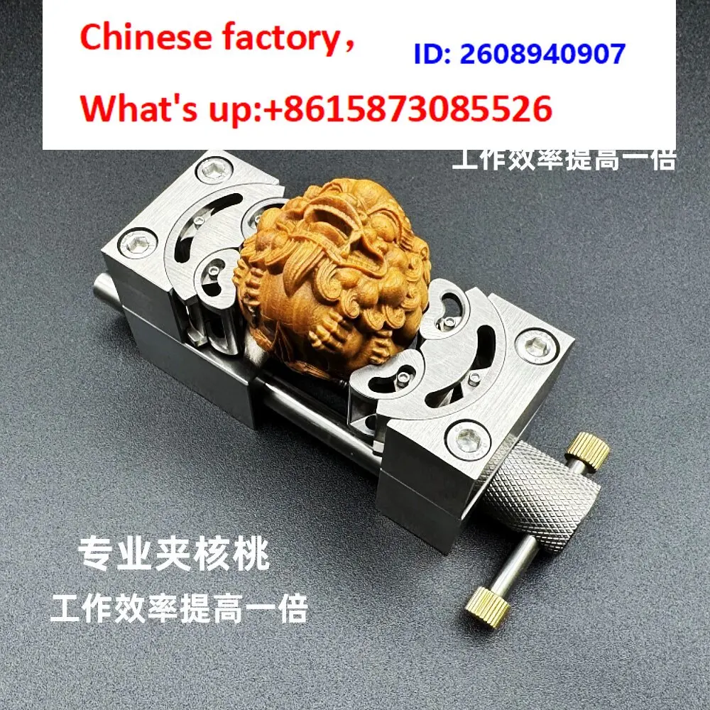 Typing tiger pliers, precision professional stationery, shaped pearls, perforated stainless steel fixtures, walnut fixators