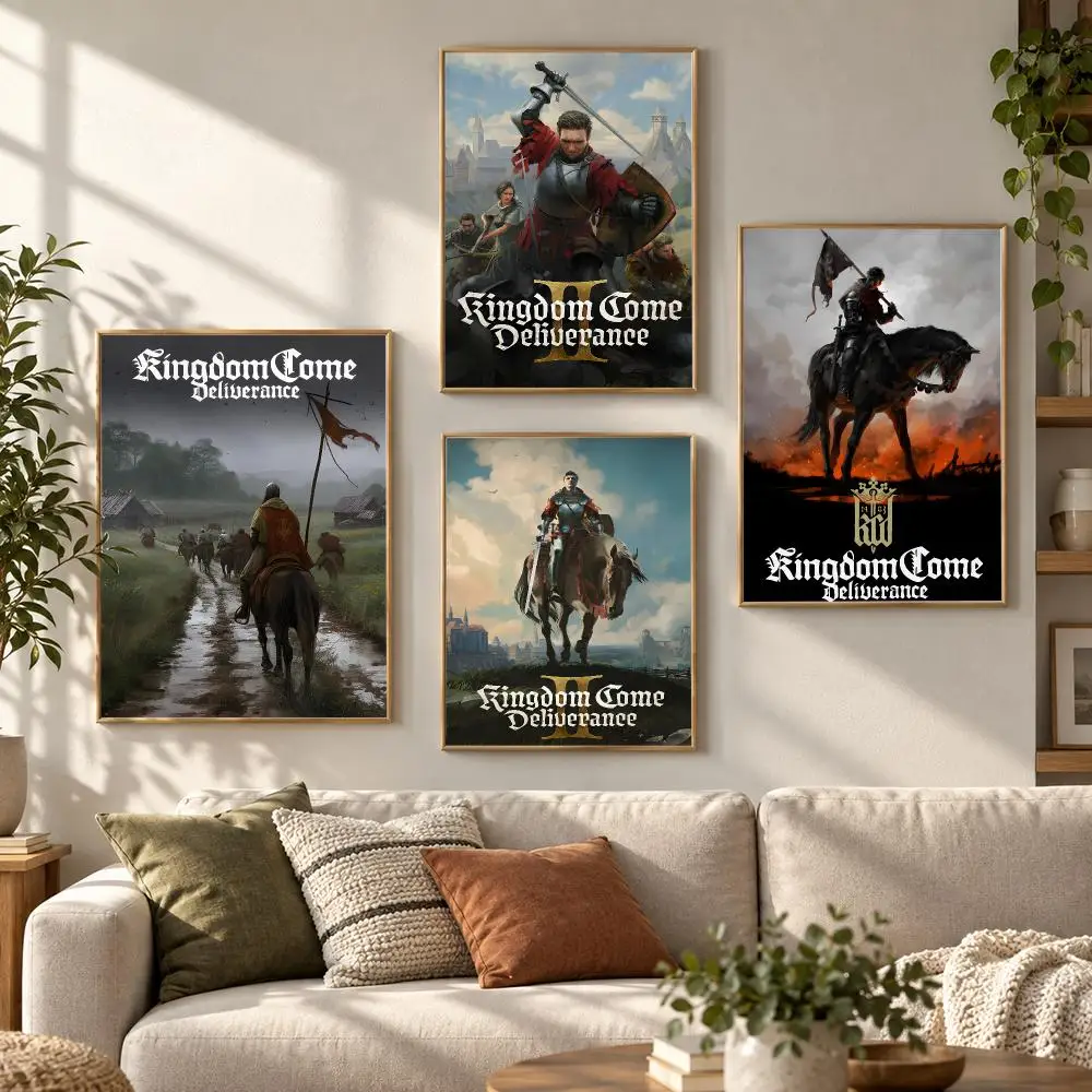 Game K-Kingdom Come Deliverance Poster HD Waterproof Aesthetic Wall For Home Decor Trendy Durable Easy To Apply Art