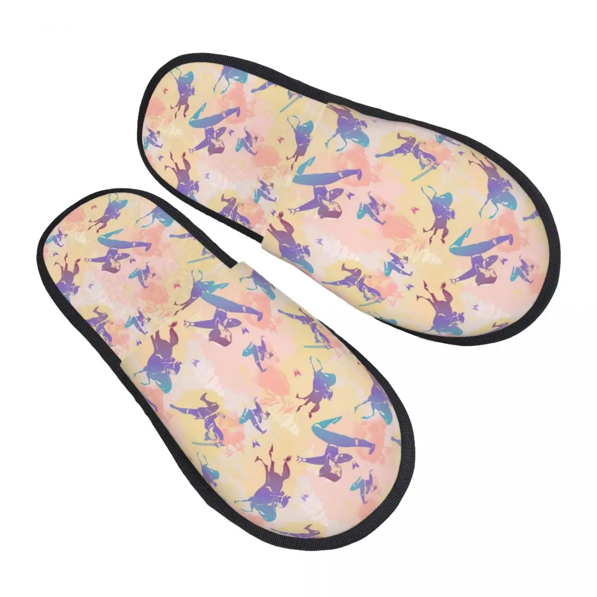 

Женские домашние тапочки Мулан с индивидуальным принтом, уютные теплые пушистые тапочки принцессы из пены с эффектом памяти, домашняя уличная обувь