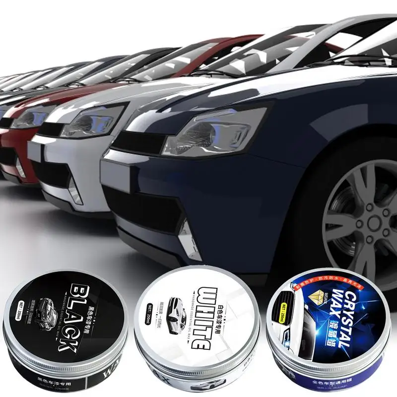 250ml Car Waxing Scratch Resistance Auto Ceramics Coating Car Wax Paste Car Polish Wax Solid Wax Cleaner With Sponge And Towel