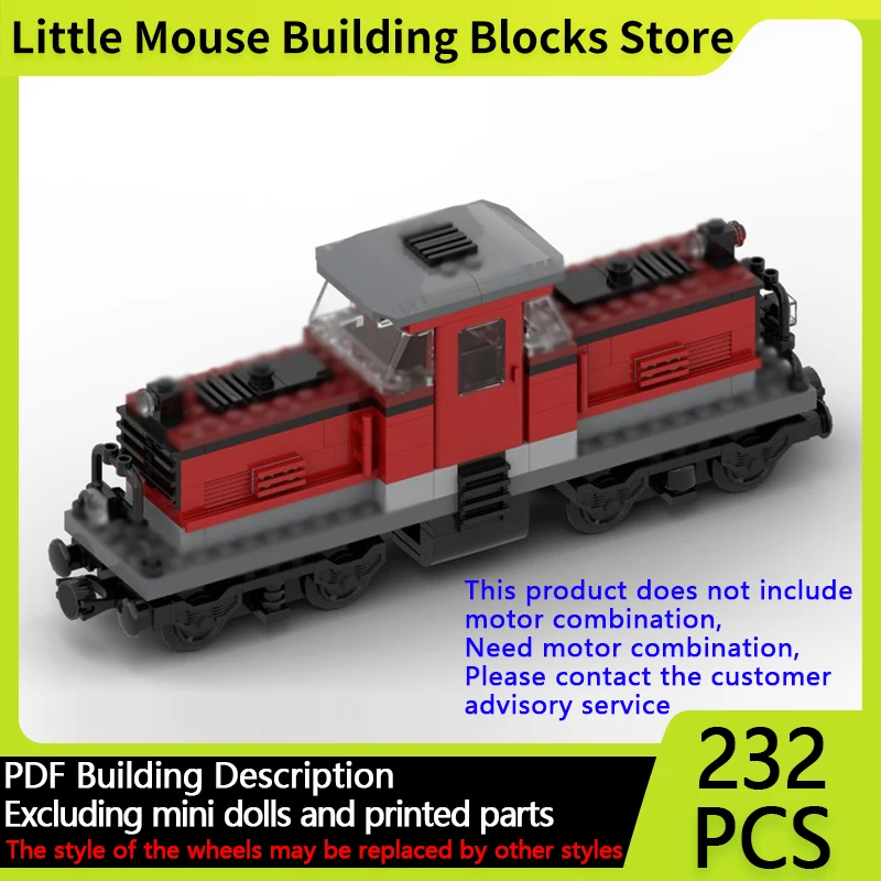

City Car Model MOC Building Bricks Model 17 Electric Locomotive Modular Technology Gifts Holiday Assemble Children Toys Suit