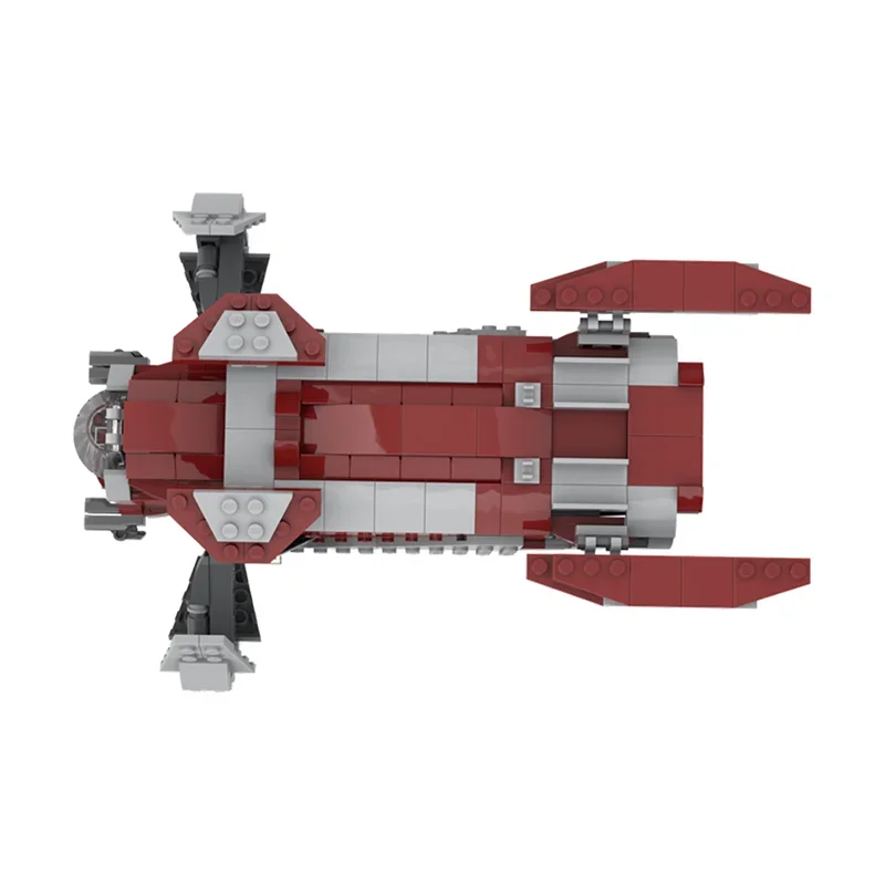 379pcs Moc Police Patrol Gunship Compatible 75362 Jedi Shuttle Model Building Blocks Creative Assembly Education Toys Kids Gift