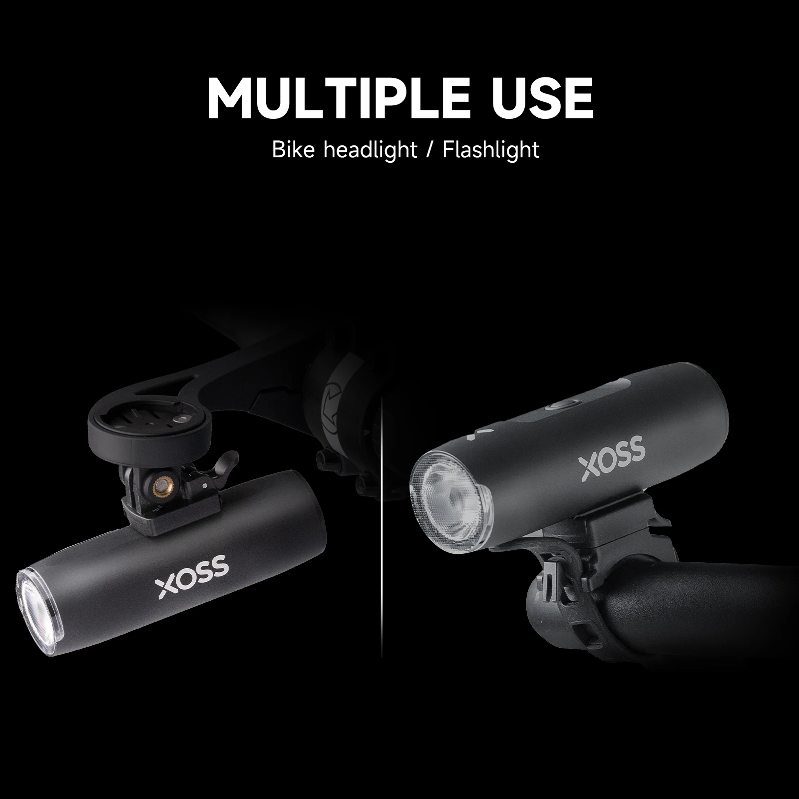 XOSS XL-800 Bike Light Headlight Waterproof USB Rechargeable Road MTB Front Lamp Bicycle Light Aluminum Ultralight Flashlight