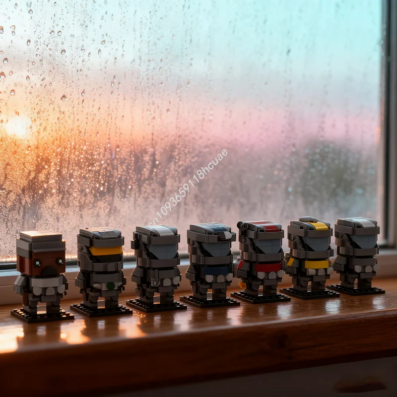 

1129 шт. MOC Halo 3 ODST Squad Alpha Nine Модель игрушки Строительные блоки Сборка DIY Образование Рождественский подарок на день рождения