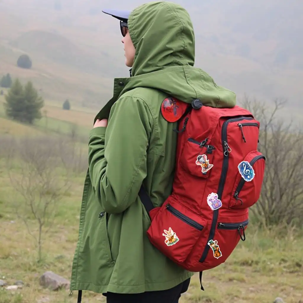 35pcs-50pcs Cute Cute Cartoon Stickers Cartoon Instruments  Stickers   Stickers For Laptop Motorcycle Luggage