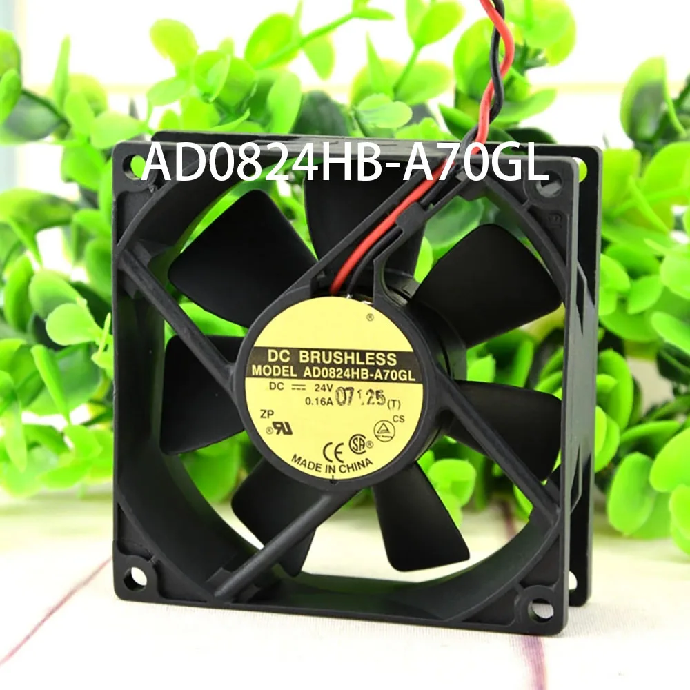 Multi-Speed Server 24VDC 0.16A 80*80*25mm 45CFM 2-wire AD0824HB-A70GL Low-Energy Cabinet cooling Fan