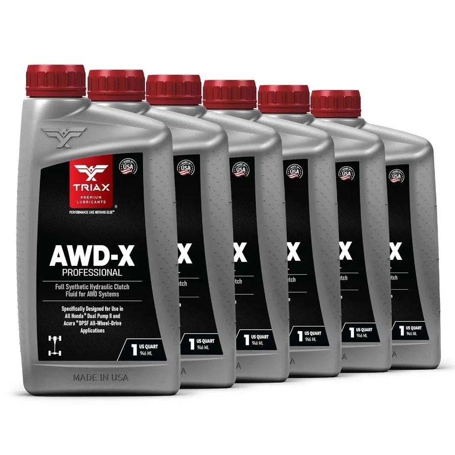 

AWDX Professional Full Synthetic Dual Pump II AWD Fluid Compatible with AWD Dual Pump Systems in Honda Acura DPSF 6 Quart Pack