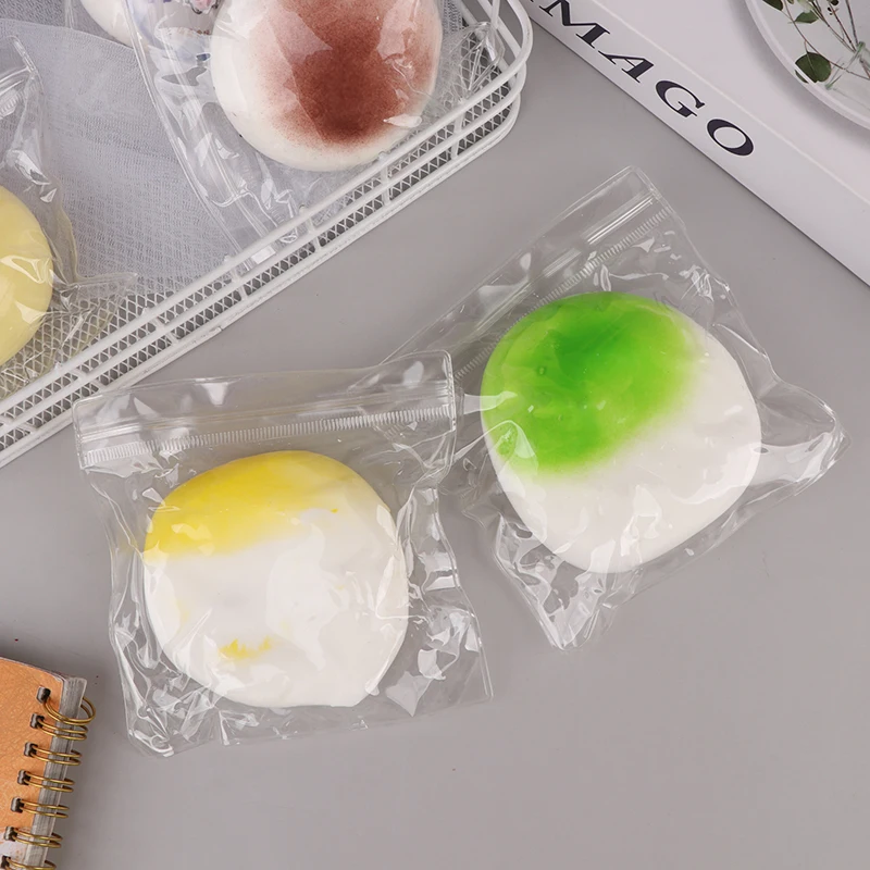 2 個ポテト絞り可能なピンチ遅いリバウンド大人のストレスリリーフピンチ手作りソフトパン絞り可能なデスクトップ装飾品ギフト