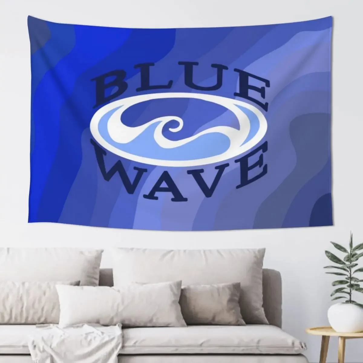 Geneseo Swim & Dive Blue Wave Tapestry Home Decoration Home And Comfort Decor Decorations For Room Tapestry