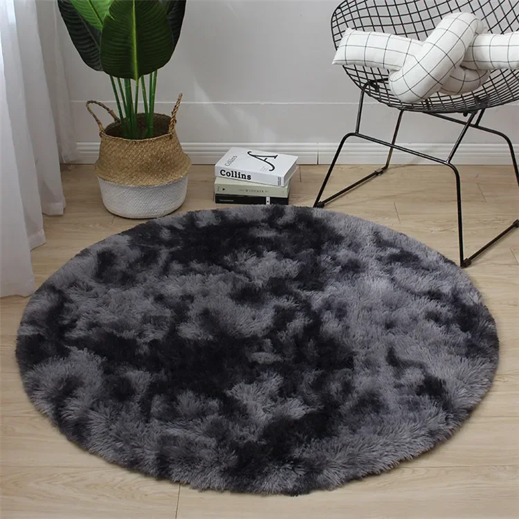 Super Soft Plush Round Rug Mat Fluffy White Carpets for Living Room Home Decor Bedroom Kid Room Decoration Salon Thick Pile Rug