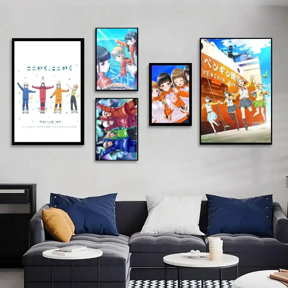 A Place Further Than The Universe Anime Poster Art Sticky Wall Waterproof Home Living Room Bedroom Bar Aesthetic Decoration