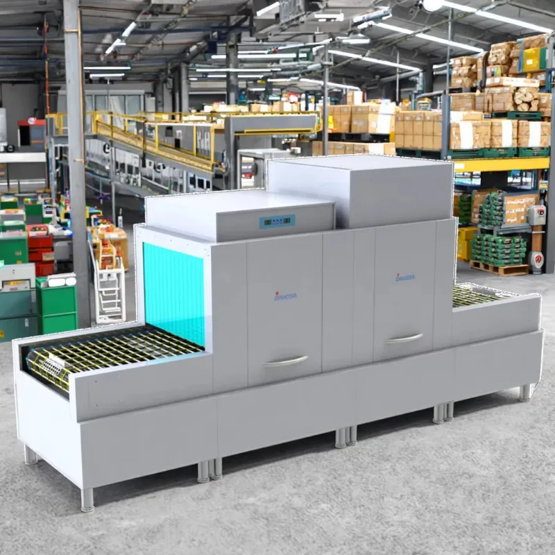 Custom Commercial Industrial Basket Tray Washing Machine High-Pressure Stainless Steel for Bakeries