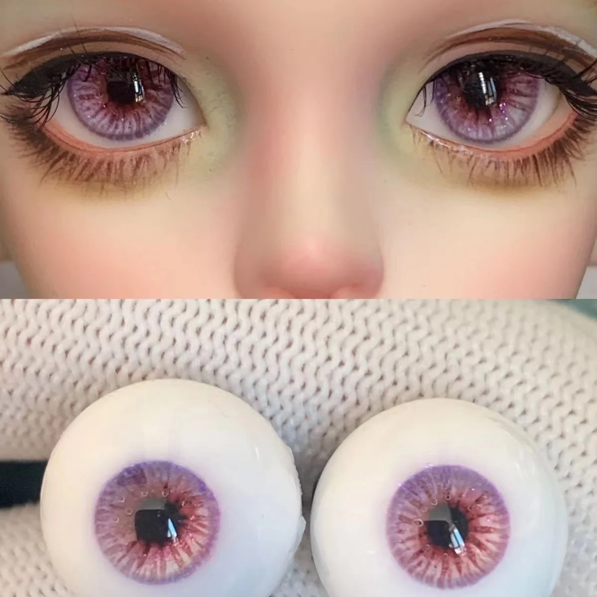 

12mm 14mm 16mm 18mm Plaster Eyes 1/4 1/3 BJD Doll Eyeballs Accessories