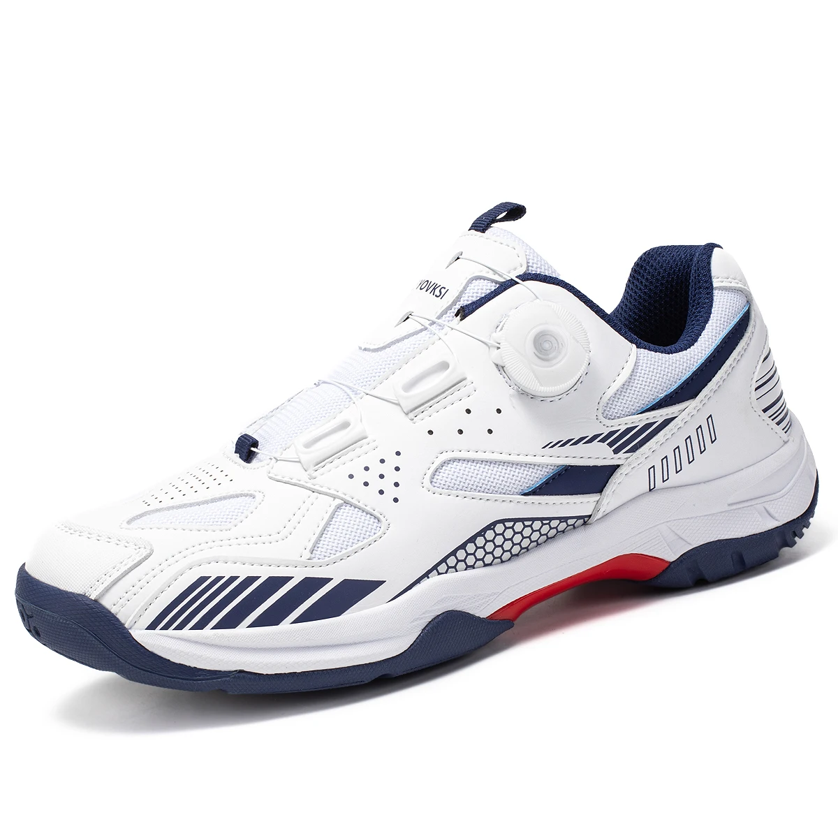 Scarpe da allenamento da Badminton da uomo con fibbia rotante scarpe da ginnastica da pallavolo all'aperto traspiranti scarpe sportive da ping pong 36-45